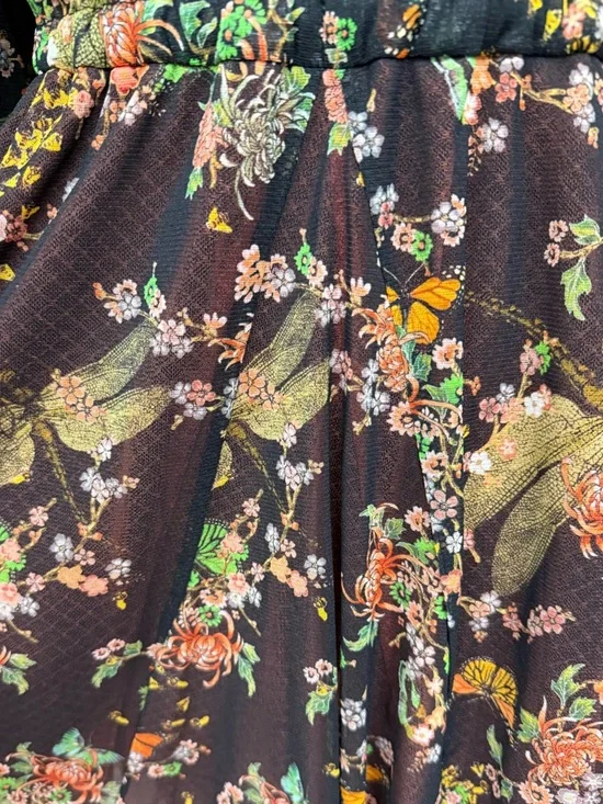 We Are HAH Make It A Double Reversible Floral Lace Robe Dress Medium - Picture 12 of 13